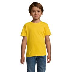 Vue REGENT KIDS T-SHIRT 150g - Regent kids de couleur jaune| Krokrodeal