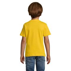 Vue REGENT KIDS T-SHIRT 150g - Regent kids de couleur jaune| Krokrodeal