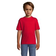 Vue REGENT KIDS T-SHIRT 150g - Regent kids de couleur rouge| Krokrodeal