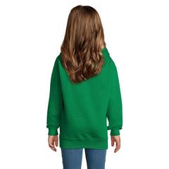 Vue SLAM KIDS Sweat Capuche - Slam kids de couleur vert| Krokrodeal