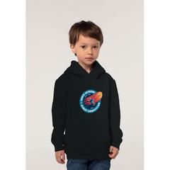 Vue SLAM KIDS Sweat Capuche - Slam kids de couleur gris| Krokrodeal