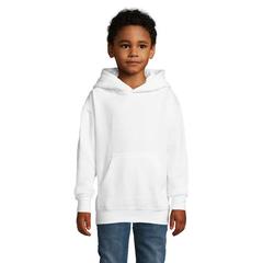 Vue SLAM KIDS Sweat Capuche - Slam kids de couleur blanc| Krokrodeal