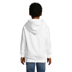 Vue SLAM KIDS Sweat Capuche - Slam kids de couleur blanc| Krokrodeal
