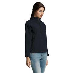 Vue ROXY ZIP SOFTSHELL FEMME - Roxy de couleur bleu| Krokrodeal