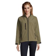 Vue ROXY ZIP SOFTSHELL FEMME - Roxy de couleur vert| Krokrodeal