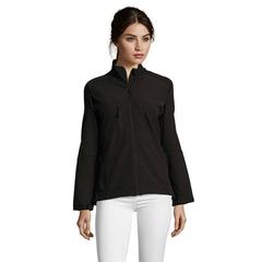 Vue ROXY ZIP SOFTSHELL FEMME - Roxy de couleur noir| Krokrodeal