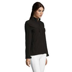 Vue ROXY ZIP SOFTSHELL FEMME - Roxy de couleur noir| Krokrodeal