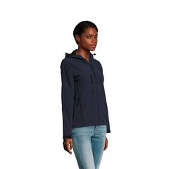 Vue REPLAY WOMEN SOFTSHELL - Replay women de couleur bleu| Krokrodeal