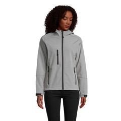 Vue REPLAY WOMEN SOFTSHELL - Replay women de couleur gris| Krokrodeal