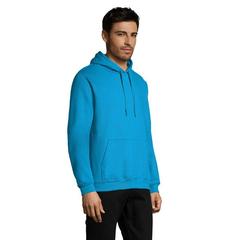 Vue SNAKE Sweat capuche - Snake de couleur bleu| Krokrodeal