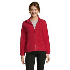 Vue NORTH WOMEN VESTE POLAIRE - North women de couleur rouge| Krokrodeal