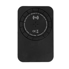 Vue Powerbank 5000 mAh avec chargeur magnétique sans fil 5W de couleur noir| Krokrodeal