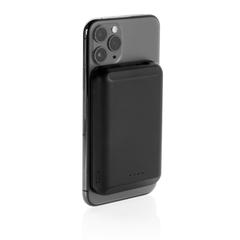 Vue Powerbank 5000 mAh avec chargeur magnétique sans fil 5W de couleur noir| Krokrodeal