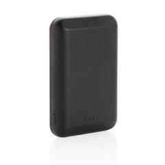 Vue Powerbank 5000 mAh avec chargeur magnétique sans fil 5W de couleur noir| Krokrodeal
