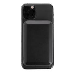 Vue Powerbank 5000 mAh avec chargeur magnétique sans fil 5W de couleur noir| Krokrodeal