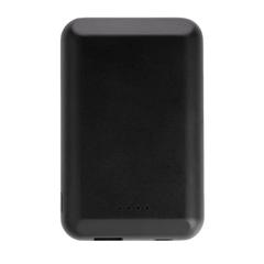 Vue Powerbank 5000 mAh avec chargeur magnétique sans fil 5W de couleur noir| Krokrodeal