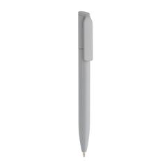 Vue Mini stylo en ABS recyclé certifié GRS Pocketpal de couleur gris| Krokrodeal