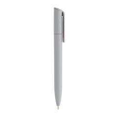 Vue Mini stylo en ABS recyclé certifié GRS Pocketpal de couleur gris| Krokrodeal