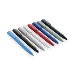 Vue Mini stylo en ABS recyclé certifié GRS Pocketpal de couleur gris| Krokrodeal