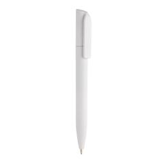 Vue Mini stylo en ABS recyclé certifié GRS Pocketpal de couleur blanc| Krokrodeal