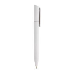 Vue Mini stylo en ABS recyclé certifié GRS Pocketpal de couleur blanc| Krokrodeal