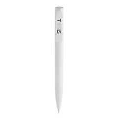 Vue Mini stylo en ABS recyclé certifié GRS Pocketpal de couleur blanc| Krokrodeal