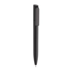 Vue Mini stylo en ABS recyclé certifié GRS Pocketpal de couleur noir| Krokrodeal