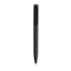 Vue Mini stylo en ABS recyclé certifié GRS Pocketpal de couleur noir| Krokrodeal