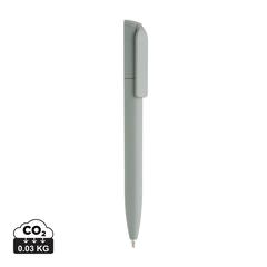 Vue Mini stylo en ABS recyclé certifié GRS Pocketpal de couleur vert| Krokrodeal