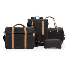 Vue Sac weekend en toile de couleur noir| Krokrodeal