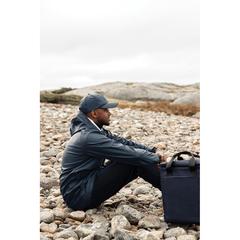 Vue VINGA Casquette en rPET recyclé AWARE™ Baltimore de couleur bleu| Krokrodeal