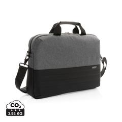 Vue Sacoche pour ordinateur 15,6" Swiss Peak AWARE™ de couleur gris| Krokrodeal