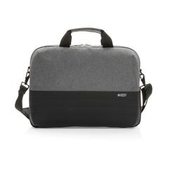 Vue Sacoche pour ordinateur 15,6" Swiss Peak AWARE™ de couleur gris| Krokrodeal