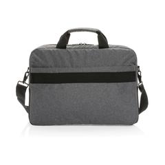 Vue Sacoche pour ordinateur 15,6" Swiss Peak AWARE™ de couleur gris| Krokrodeal