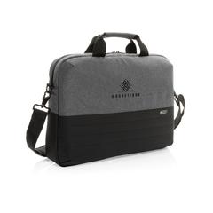 Vue Sacoche pour ordinateur 15,6" Swiss Peak AWARE™ de couleur gris| Krokrodeal