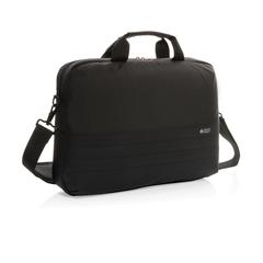 Vue Sacoche pour ordinateur 15,6" Swiss Peak AWARE™ de couleur noir| Krokrodeal