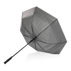 Vue Parapluie 27" rPET bi couleur ouverture auto Impact AWARE™ de couleur gris| Krokrodeal