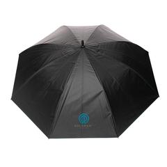 Vue Parapluie 27" rPET bi couleur ouverture auto Impact AWARE™ de couleur bleu| Krokrodeal