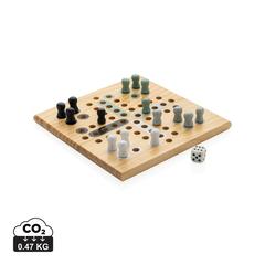 Vue Jeu de ludo en bois Claire de couleur marron| Krokrodeal