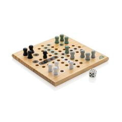 Vue Jeu de ludo en bois Claire de couleur marron| Krokrodeal