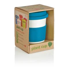 Vue Tasse à café en PLA de couleur bleu| Krokrodeal