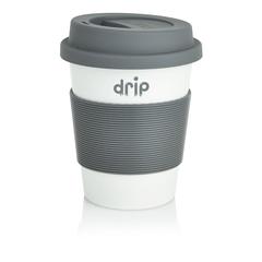 Vue Tasse à café en PLA de couleur blanc| Krokrodeal