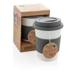 Vue Tasse à café en PLA de couleur blanc| Krokrodeal