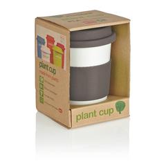 Vue Tasse à café en PLA de couleur blanc| Krokrodeal
