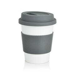 Vue Tasse à café en PLA de couleur blanc| Krokrodeal
