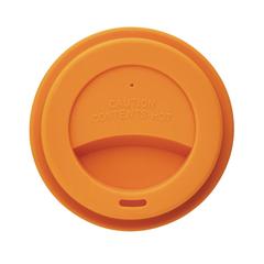 Vue Tasse à café en PLA de couleur orange| Krokrodeal