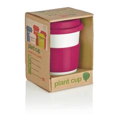 Vue Tasse à café en PLA de couleur rose| Krokrodeal