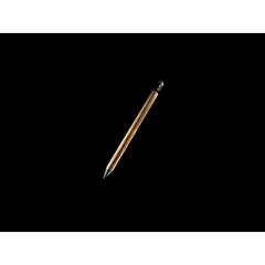 Vue Crayon infini en bambou avec gomme de couleur marron| Krokrodeal