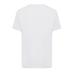 Vue T-shirt coupe décontractée en coton recyclé Iqoniq Kakadu de couleur blanc| Krokrodeal