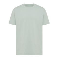Vue T-shirt coupe décontractée en coton recyclé Iqoniq Kakadu de couleur vert| Krokrodeal